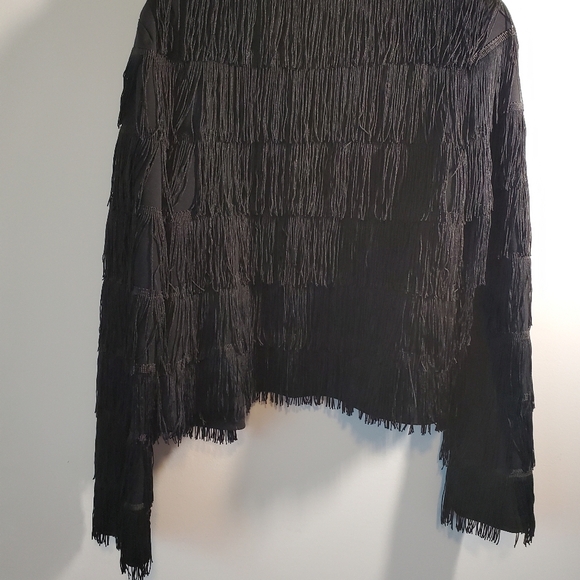 BB Dakota Black Fringe Western Jacket Size Medium - Picture 7 of 10